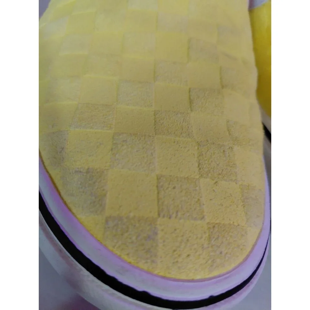 Vans x Penn ComfyCush Slip-On Yellow/Orange Checkerboard Suede Men's 10.5 721356